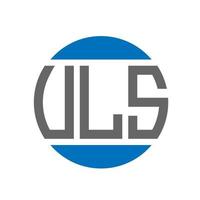 VLS-Brief-Logo-Design auf weißem Hintergrund. vls kreatives Initialen-Kreis-Logo-Konzept. vls Briefgestaltung. vektor