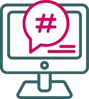 Symbol für Hastag-Vektor vektor