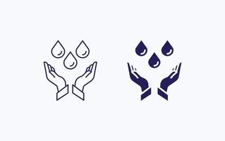 Abbildung Symbol Wasser sparen vektor