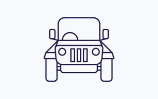 Symbol für Jeep-Illustration vektor