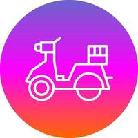 Lieferung Scooter-Vektor-Icon-Design vektor