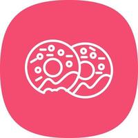 Donuts-Vektor-Icon-Design vektor