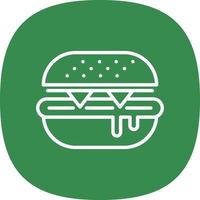 Burger-Vektor-Icon-Design vektor