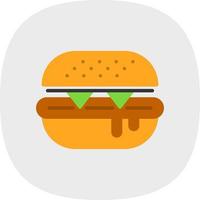 Burger-Vektor-Icon-Design vektor