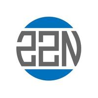 zzn brev logotyp design på vit bakgrund. zzn kreativ initialer cirkel logotyp begrepp. zzn brev design. vektor