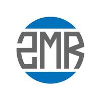 zmr brev logotyp design på vit bakgrund. zmr kreativ initialer cirkel logotyp begrepp. zmr brev design. vektor