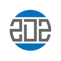 zdz-Brief-Logo-Design auf weißem Hintergrund. zdz kreative Initialen Kreis Logo-Konzept. zdz Briefgestaltung. vektor