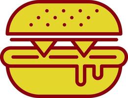 Burger-Vektor-Icon-Design vektor