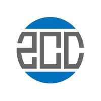 zcc brev logotyp design på vit bakgrund. zcc kreativ initialer cirkel logotyp begrepp. zcc brev design. vektor