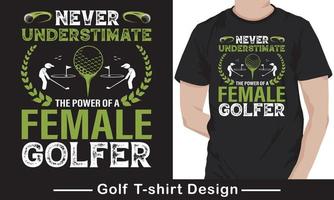 Golf-T-Shirt-Design-Grafikvorlage Pro-Vektor vektor