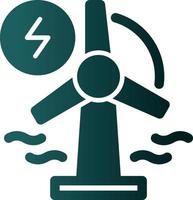 flache ikone für erneuerbare energien vektor