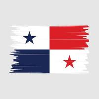 panama flag pinselvektor vektor