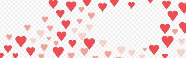 origami röd hjärta symboler romantisk bakgrund design. födelsedag överraskning fest dekor. närvarande gåva vektor