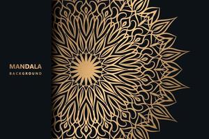 Luxus-Zier-Mandala-Design-Hintergrund pro vektor