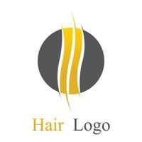 Logo-Vorlage für Haarwellen vektor