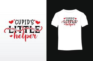 Valentinstag-Sprichwort und Zitat-Vektor-T-Shirt-Design vektor