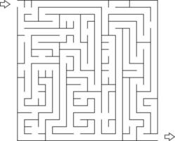 quadratisches Labyrinth, Vektor. vektor