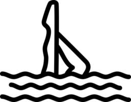 Synchronschwimmen-Vektor-Icon-Design vektor