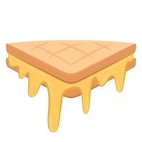 Sandwich-Käse-Vektor. Toast-Vektor. Hintergrund. Hintergrund. Käse strecken. vektor