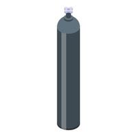 Symbol für die Aufbewahrung von Gasflaschen, isometrischer Stil vektor