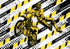 Motorcross Vektor-Illustration vektor