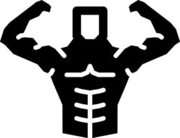 Bodybuilder-Vektor-Icon-Design vektor