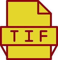 tif-Dateiformat-Symbol vektor