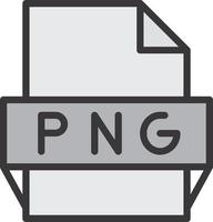 png-Dateiformat-Symbol vektor