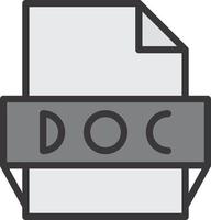 doc-Dateiformat-Symbol vektor