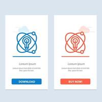 atom bildung kernbirne blau und rot jetzt herunterladen und kaufen web-widget-kartenvorlage vektor