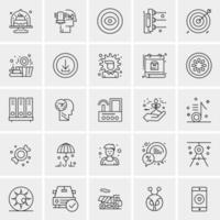 25 universelle Business-Icons Vektor kreative Icon-Illustration zur Verwendung in Web- und Mobilprojekten