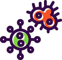 mikroorganismer vektor ikon design