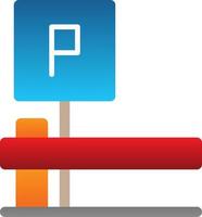 Parkplatz-Vektor-Icon-Design vektor