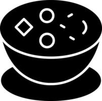 Muschelsuppe-Vektor-Icon-Design vektor