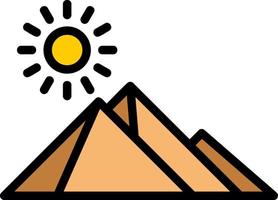 Ägypten-Pyramide-Vektor-Icon-Design vektor