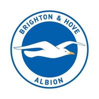 Brighton und Hove Albion Logo auf transparentem Hintergrund vektor