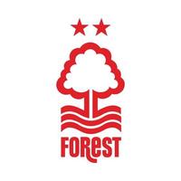 Nottingham Forest-Logo auf transparentem Hintergrund vektor