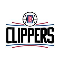 los angeles clippers logo auf transparentem hintergrund vektor