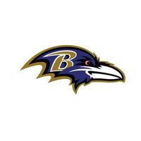 baltimore ravens-logo auf transparentem hintergrund vektor