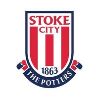 Stoke-City-Logo auf transparentem Hintergrund vektor