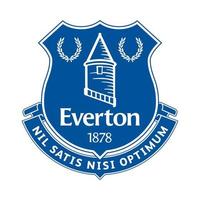 everton fc-logo auf transparentem hintergrund vektor