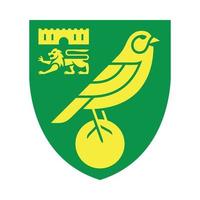 norwich City-Logo auf transparentem Hintergrund vektor