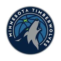 Minnesota Timberwolves-Logo auf transparentem Hintergrund vektor