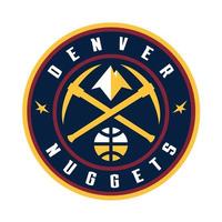 Denver-Nuggets-Logo auf transparentem Hintergrund vektor