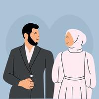 muslim brud stirra varje Övrig illustration vektor