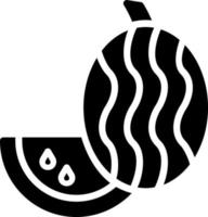 Wassermelonen-Vektor-Icon-Design vektor