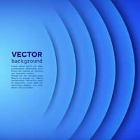 abstrakter Vektorhintergrund mit blauen Papierschichten vektor