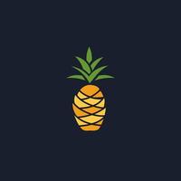 ananas logotyp vektor ikon illustration