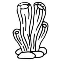 hand dragen tecknad serie tång isolerat på vit bakgrund vektor