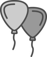 Ballon-Vektor-Icon-Design vektor